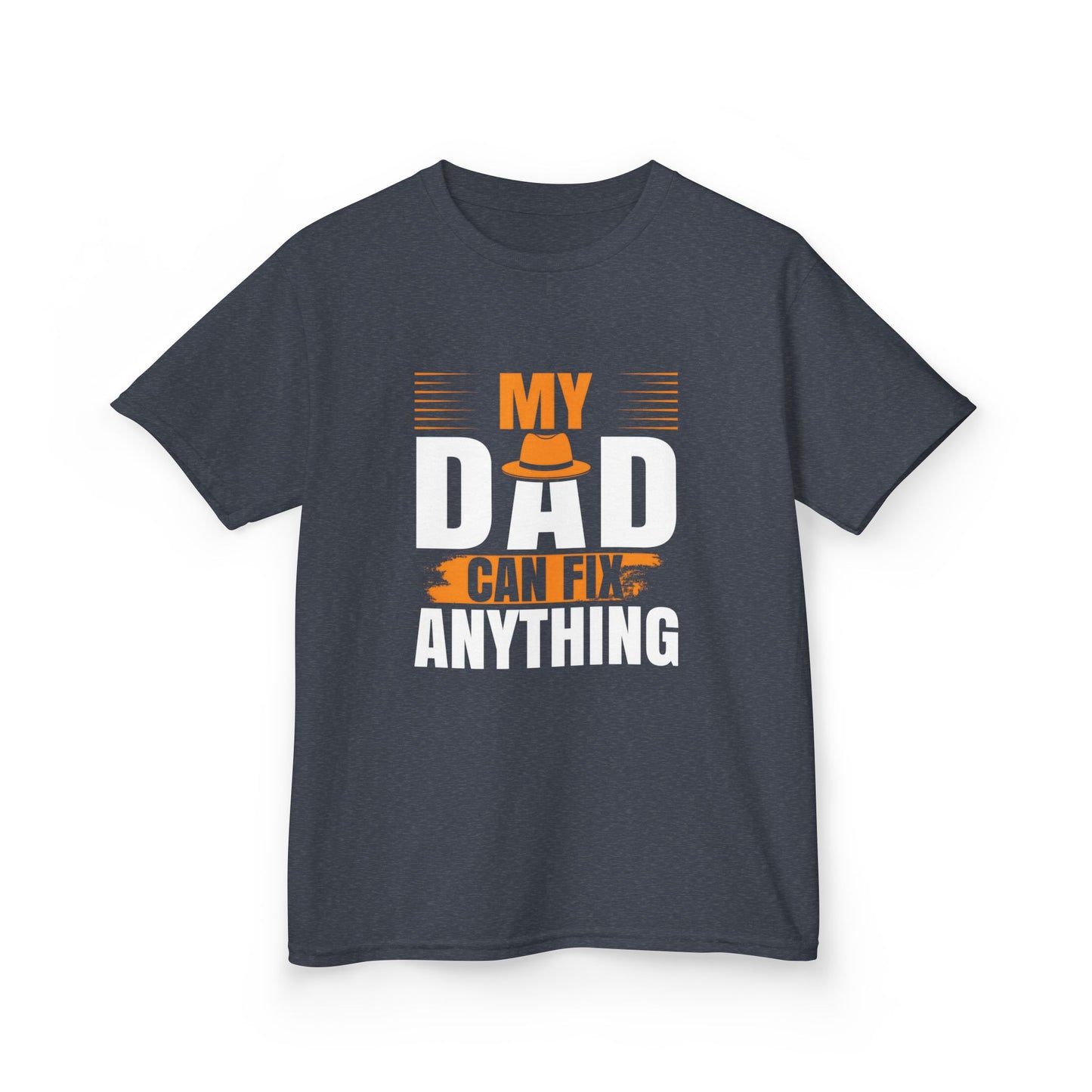 Kids Heavy Cotton™ Tee - 'My Dad Can Fix Anything'
