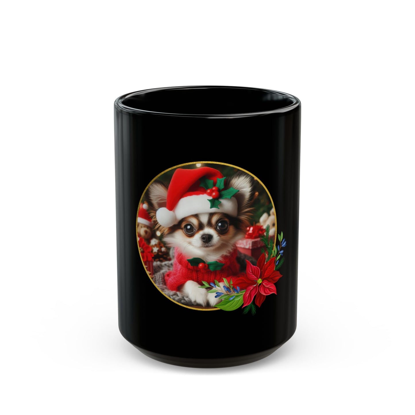 Merry Chihuahua-mas Black Mug - 11oz, 15oz