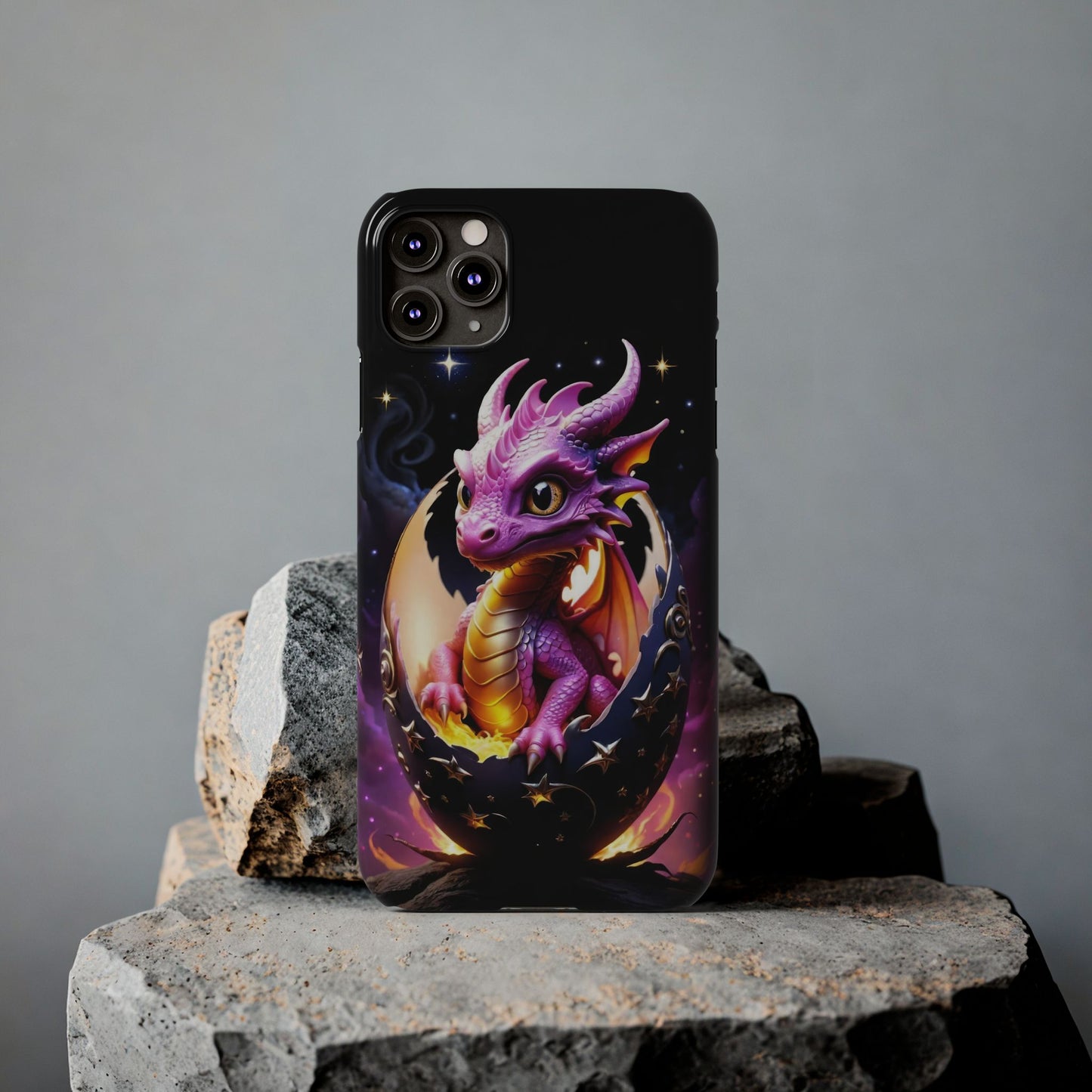 Fantasy Baby Dragon Slim Phone Case, Gift for Dragon Lovers