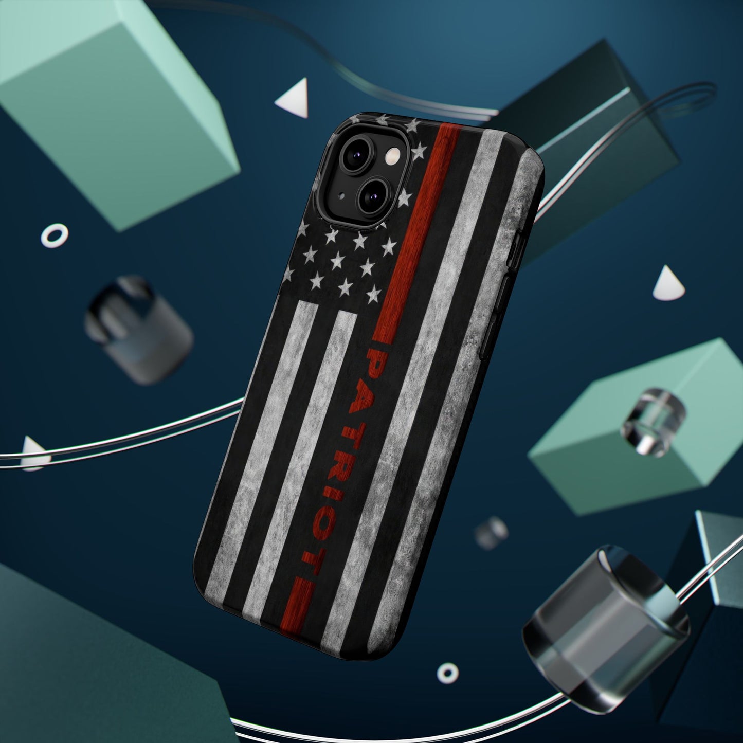 Red Line Magnetic Phone Cases, Firefighter Gift