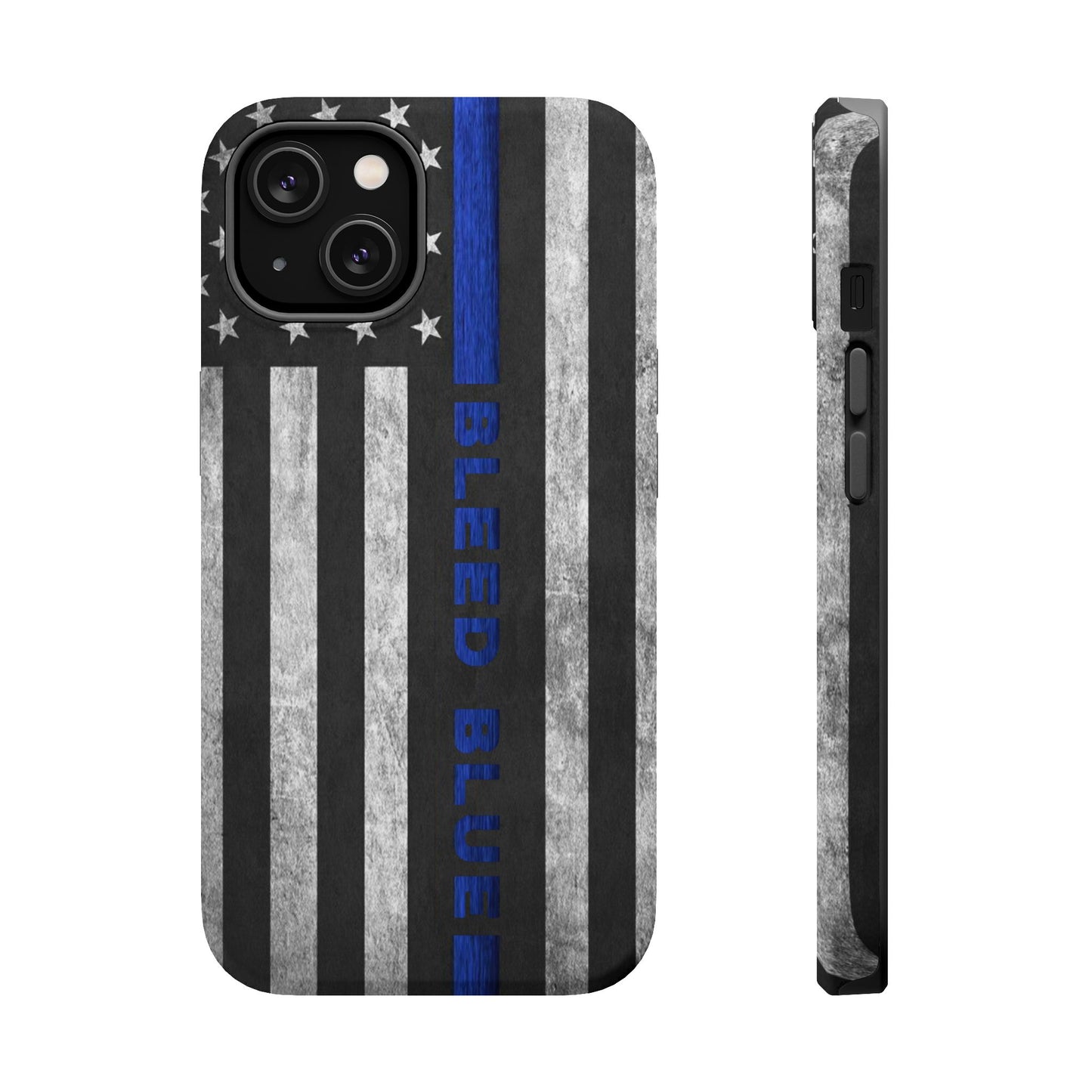 Police Magnetic Phone Cases, Bleed Blue