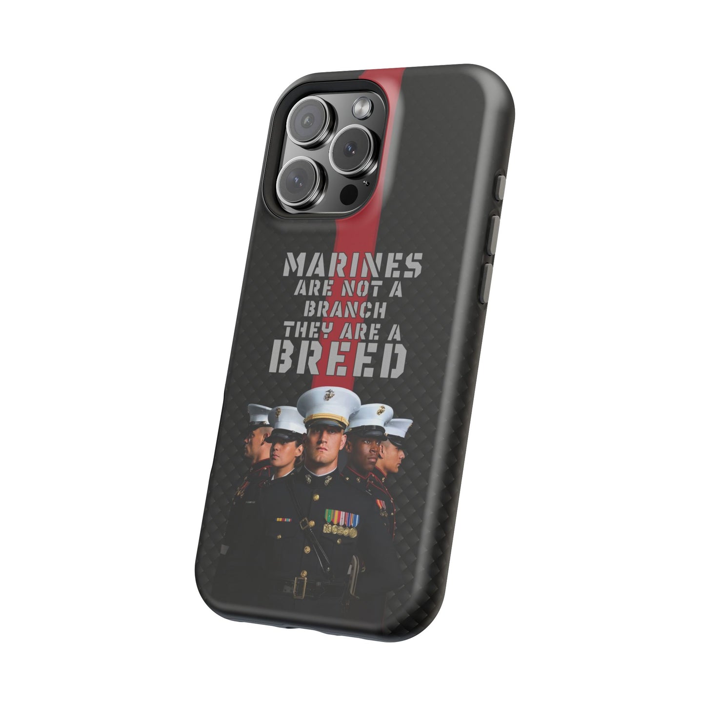 Marines Magnetic Tough Case - "Not a Branch, a Breed" Military iPhone Cover