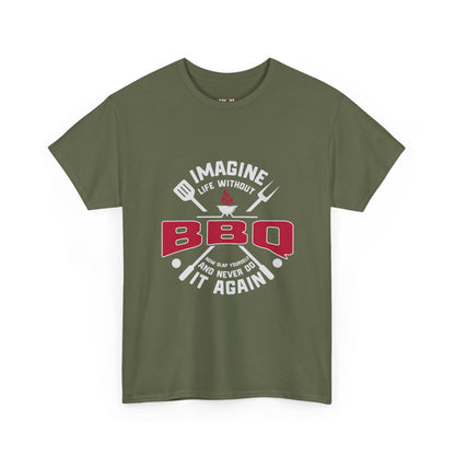 BBQ Lovers Unisex Heavy Cotton Tee - 'Imagine Life Without BBQ'
