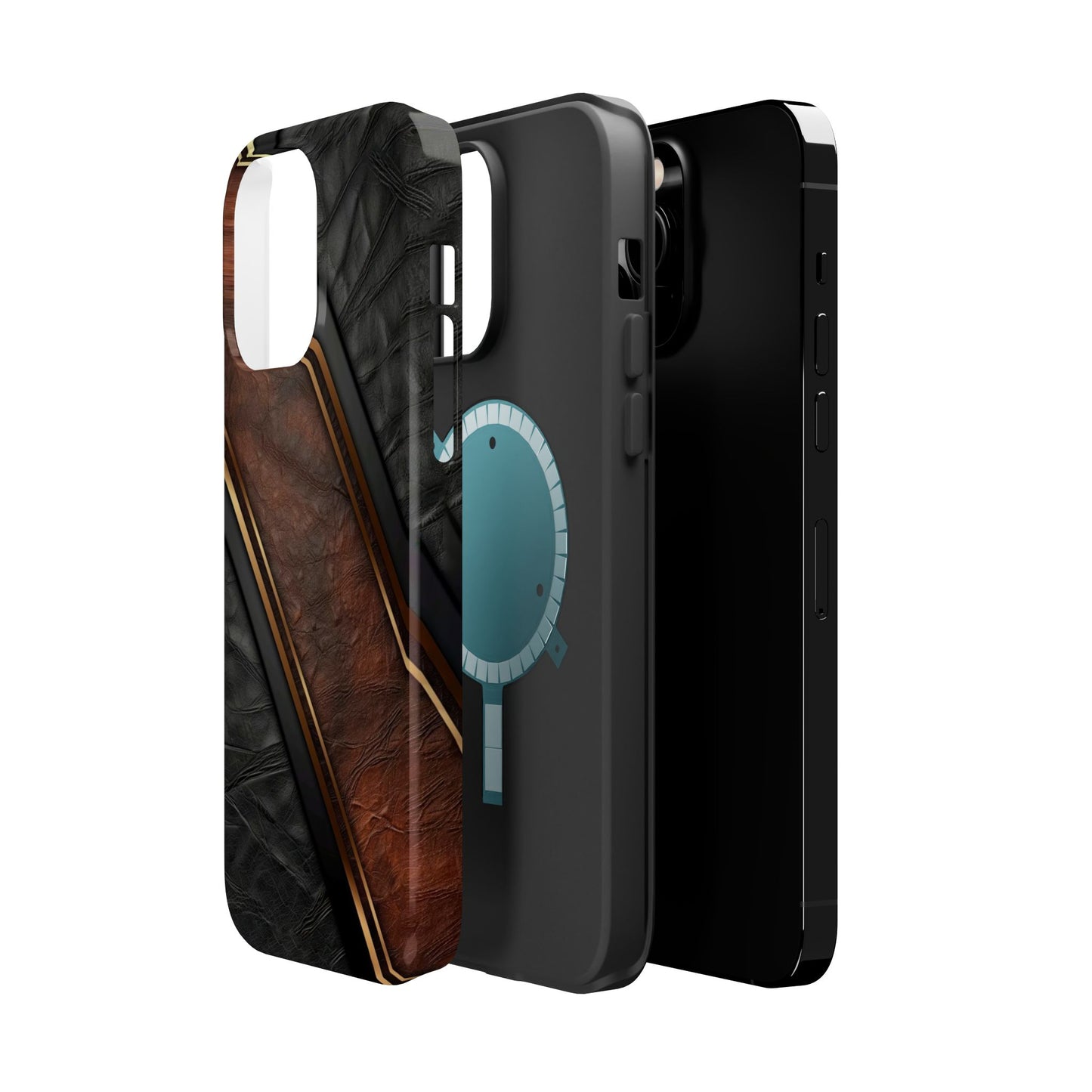 Stylish Leather Texture Magnetic Tough Cases