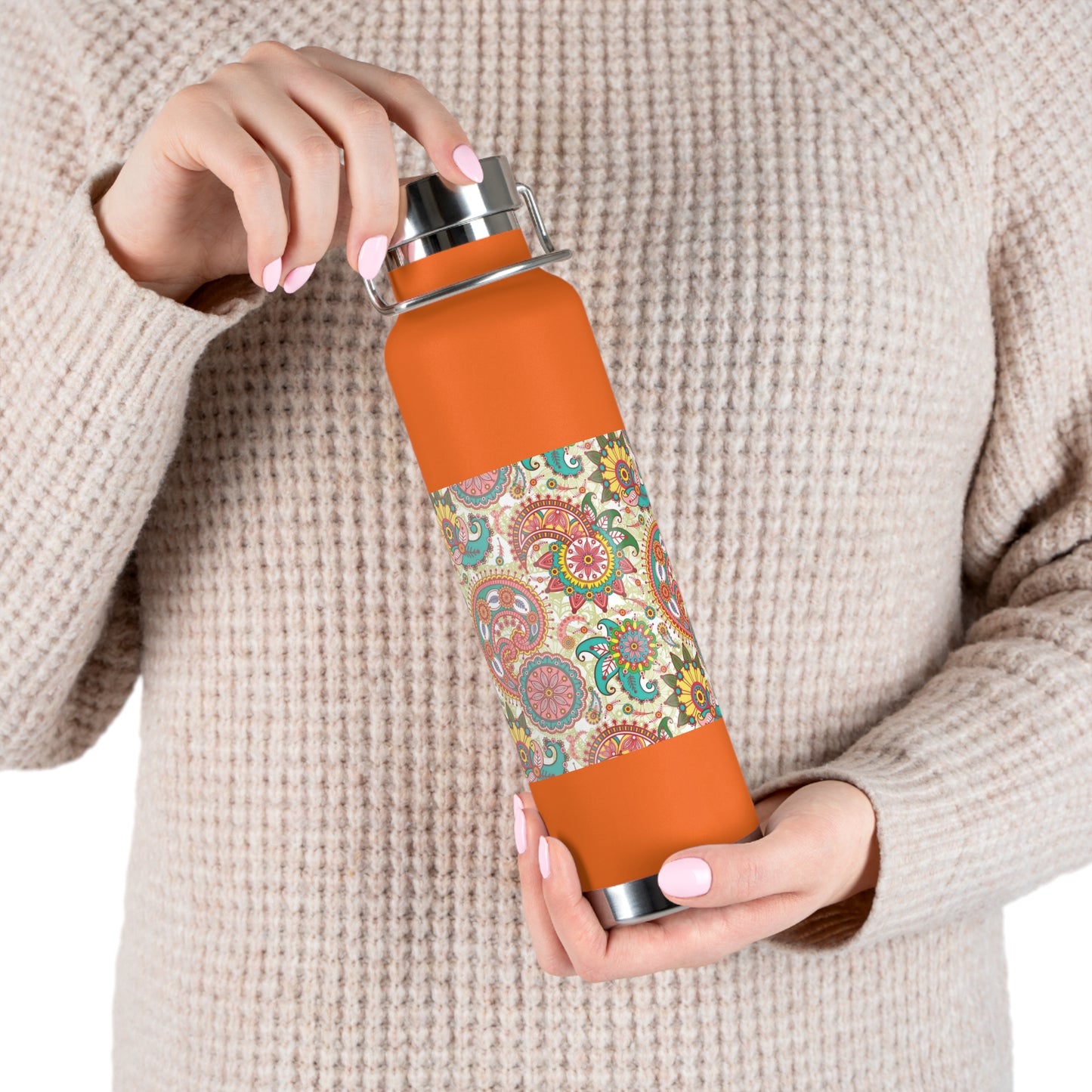 Indian Breath Copper Vacuum Insulated Bottle, 22oz