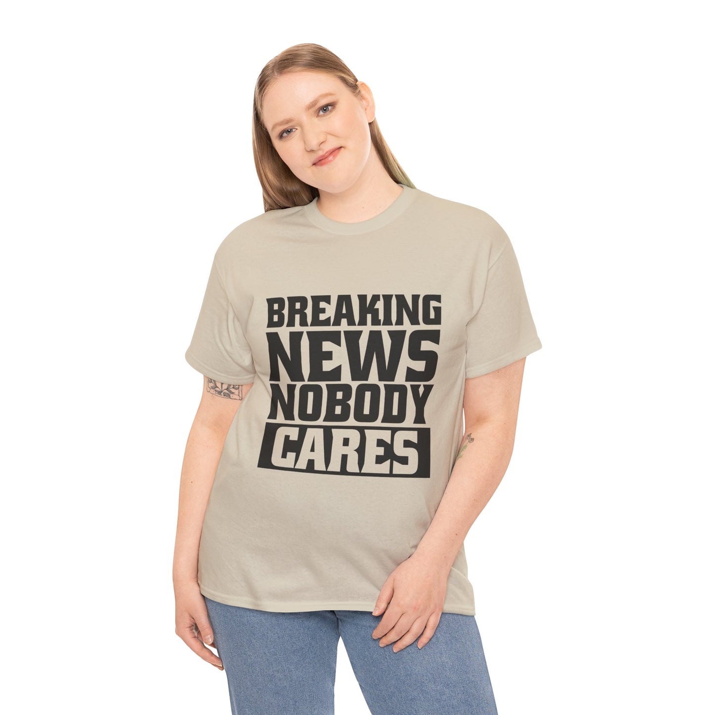 Breaking News Nobody Cares Unisex Cotton T-Shirt