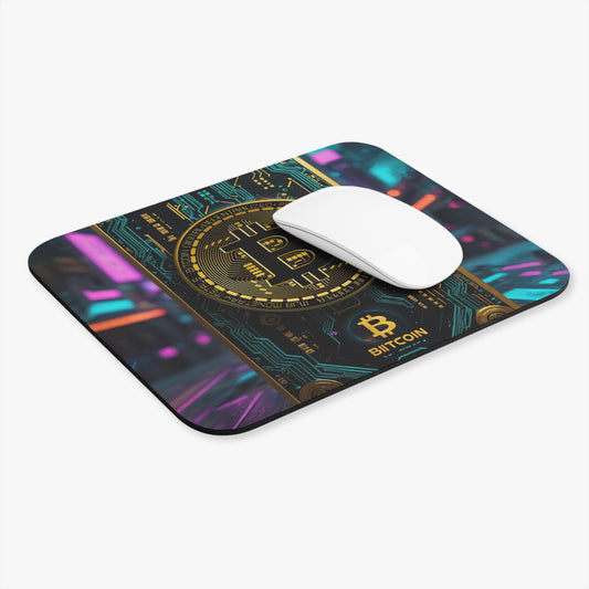 Cryptocurrency Mouse Pad Bitcoin Desk Accessory, Gamer Tech Gear, Non-Slip Office & Home Decor, Stylish and Durable Mouse Mat