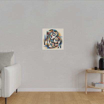 Motherhood in Shapes - Canvas Print