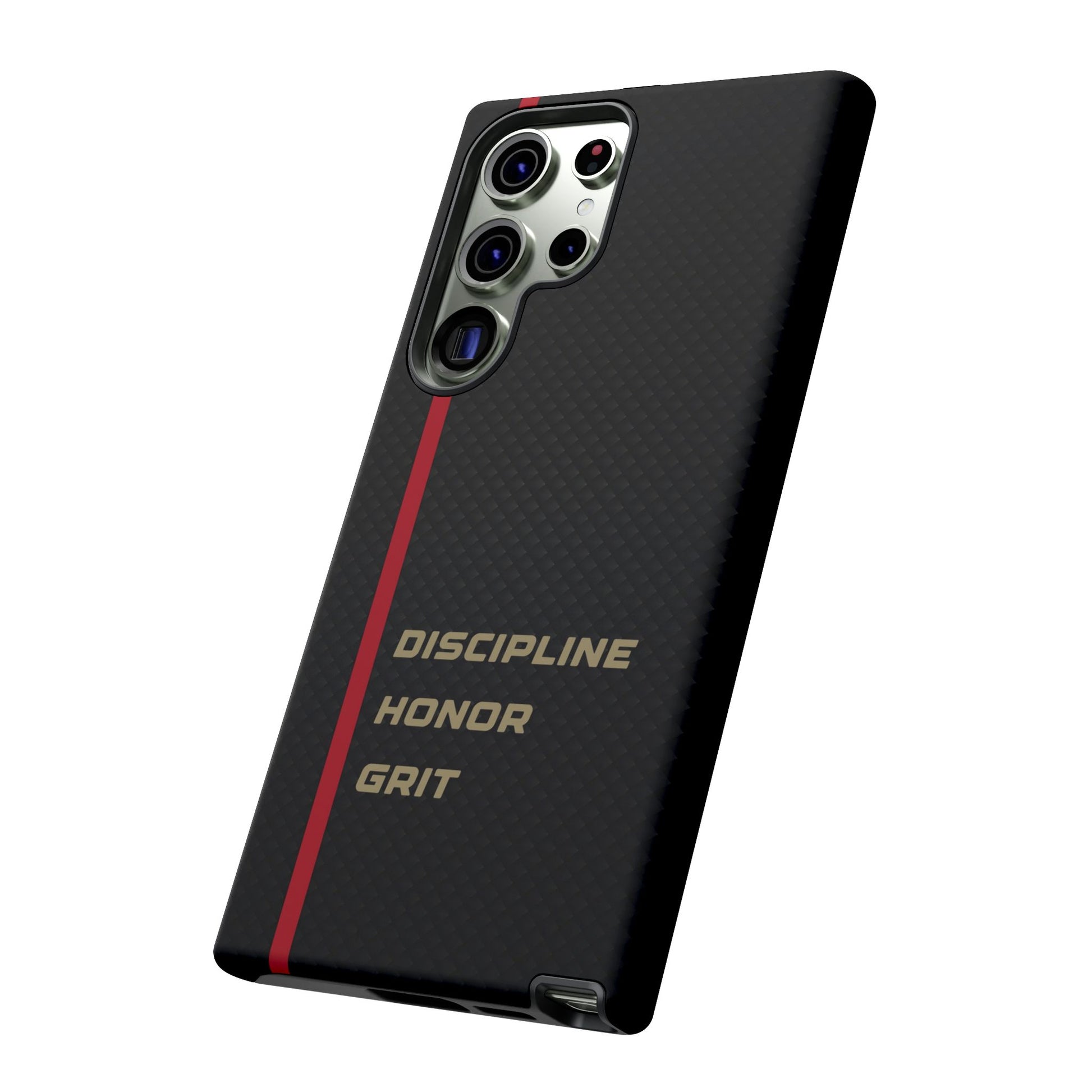 Discipline, Honor, Grit Impact-Resistant Phone Case