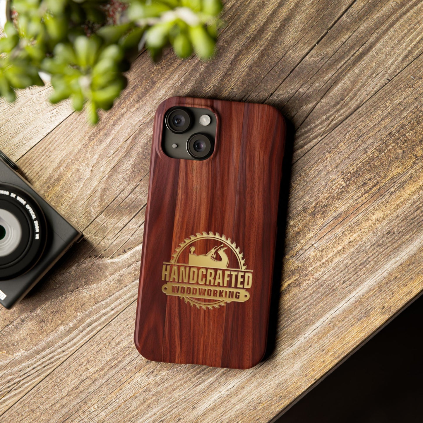Woodworking Logo Slim Cases, iPhone