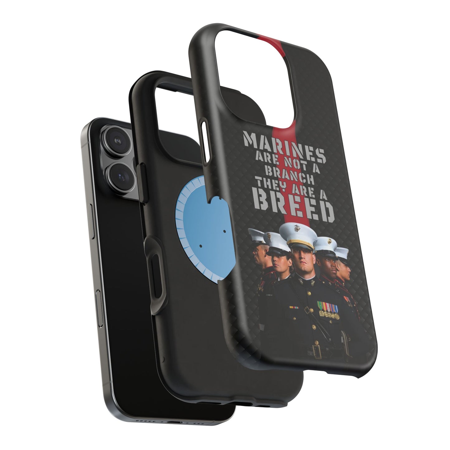 Marines Magnetic Tough Case - "Not a Branch, a Breed" Military iPhone Cover