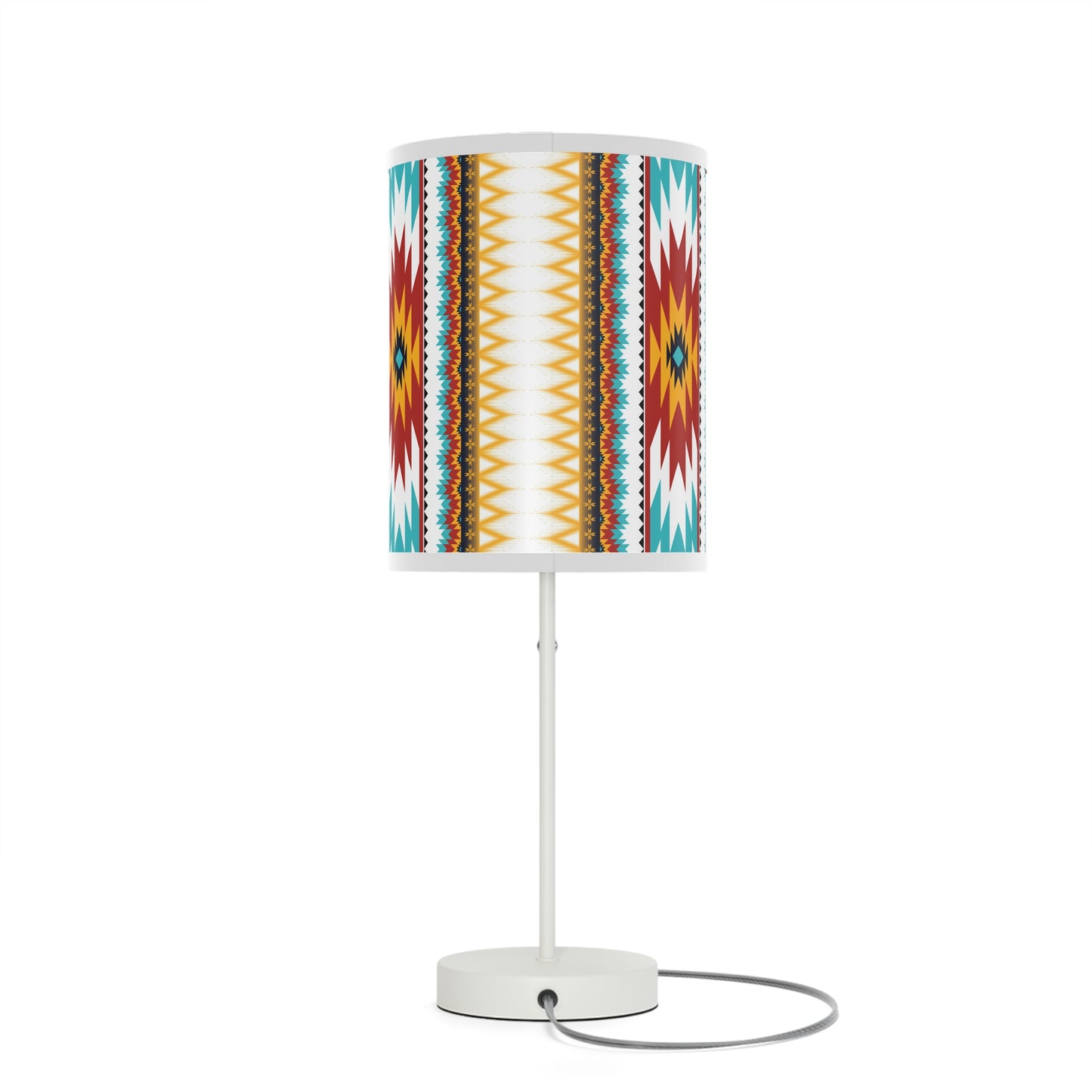 Tribal Threads Lamp on a Stand, US|CA plug / White