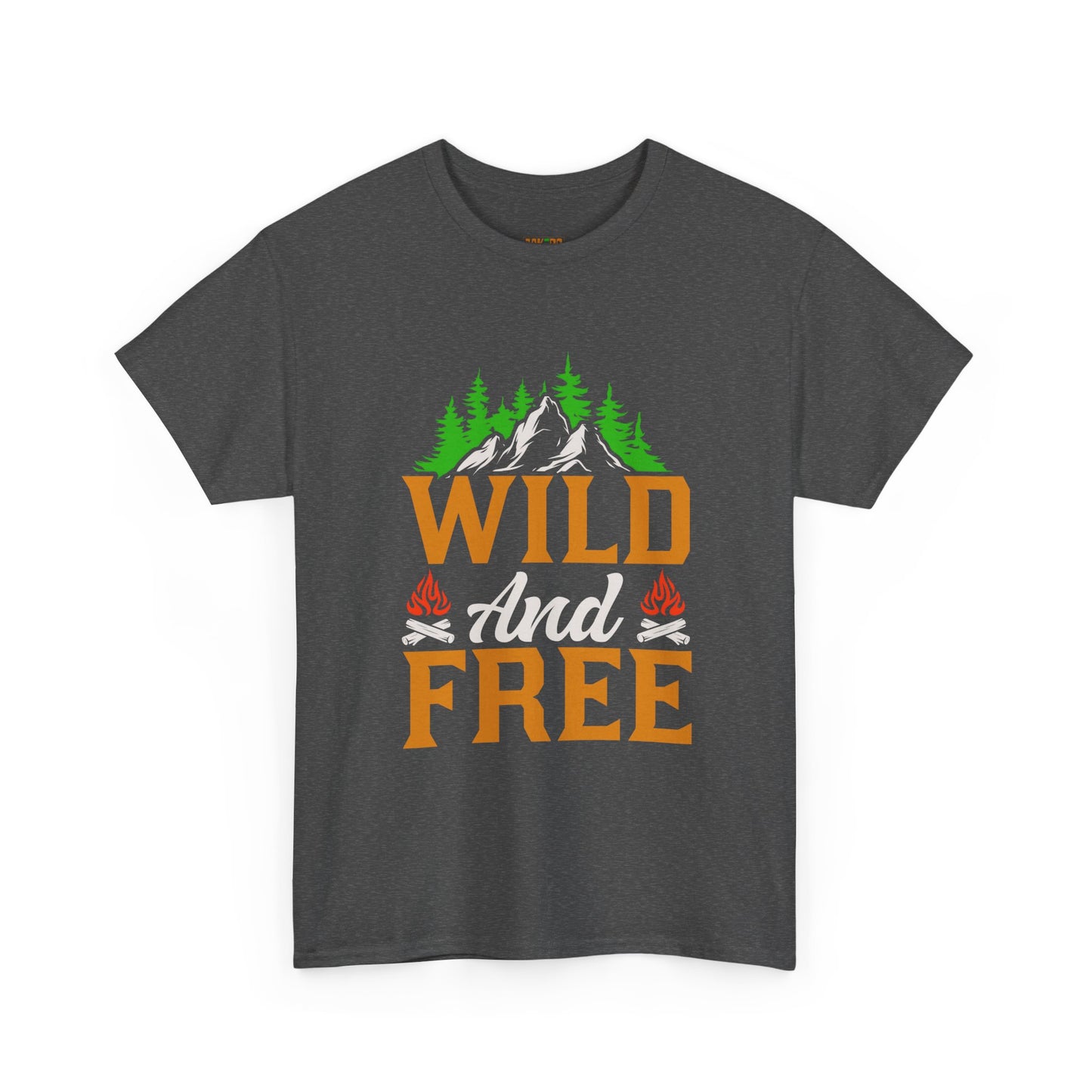 Wild and Free Unisex Heavy Cotton Tee - Perfect for Adventure Lovers