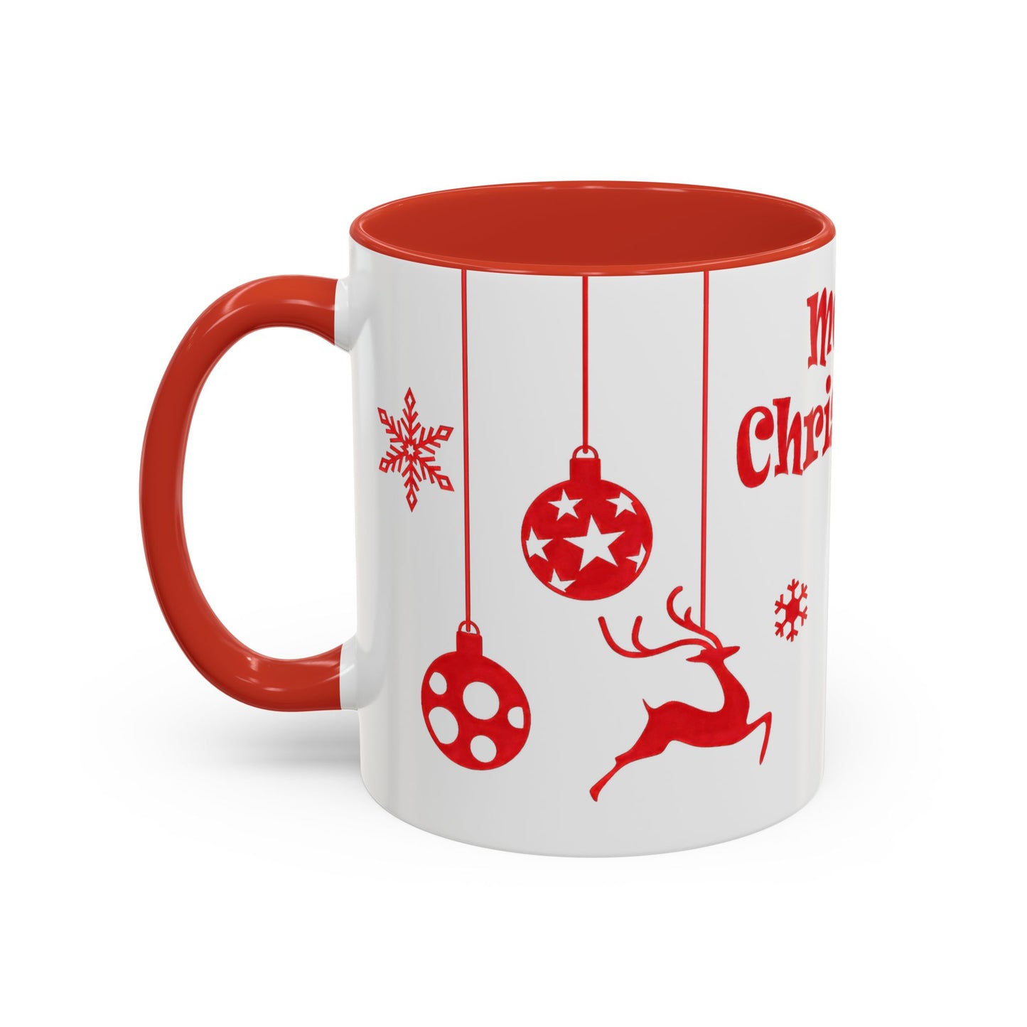 Merry Christmas Accent Coffee Mug (11, 15oz)