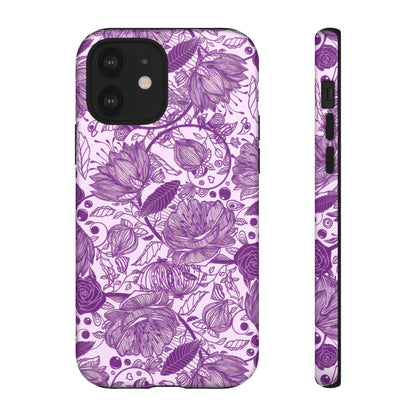 Graphical Garden: Purple Edition iPhone Tough Cases
