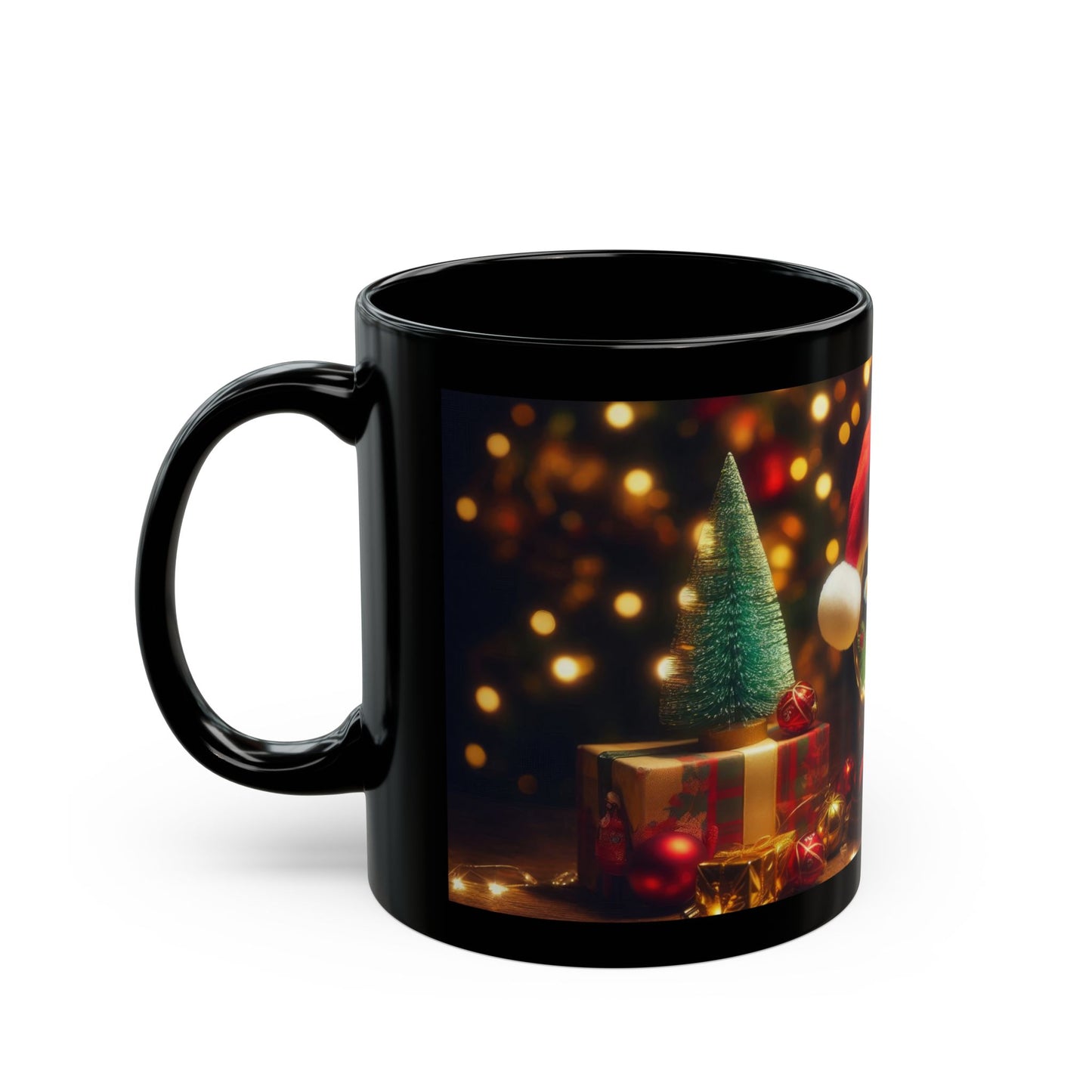 Merry Fin-tastic Black Mug - 11oz, 15oz