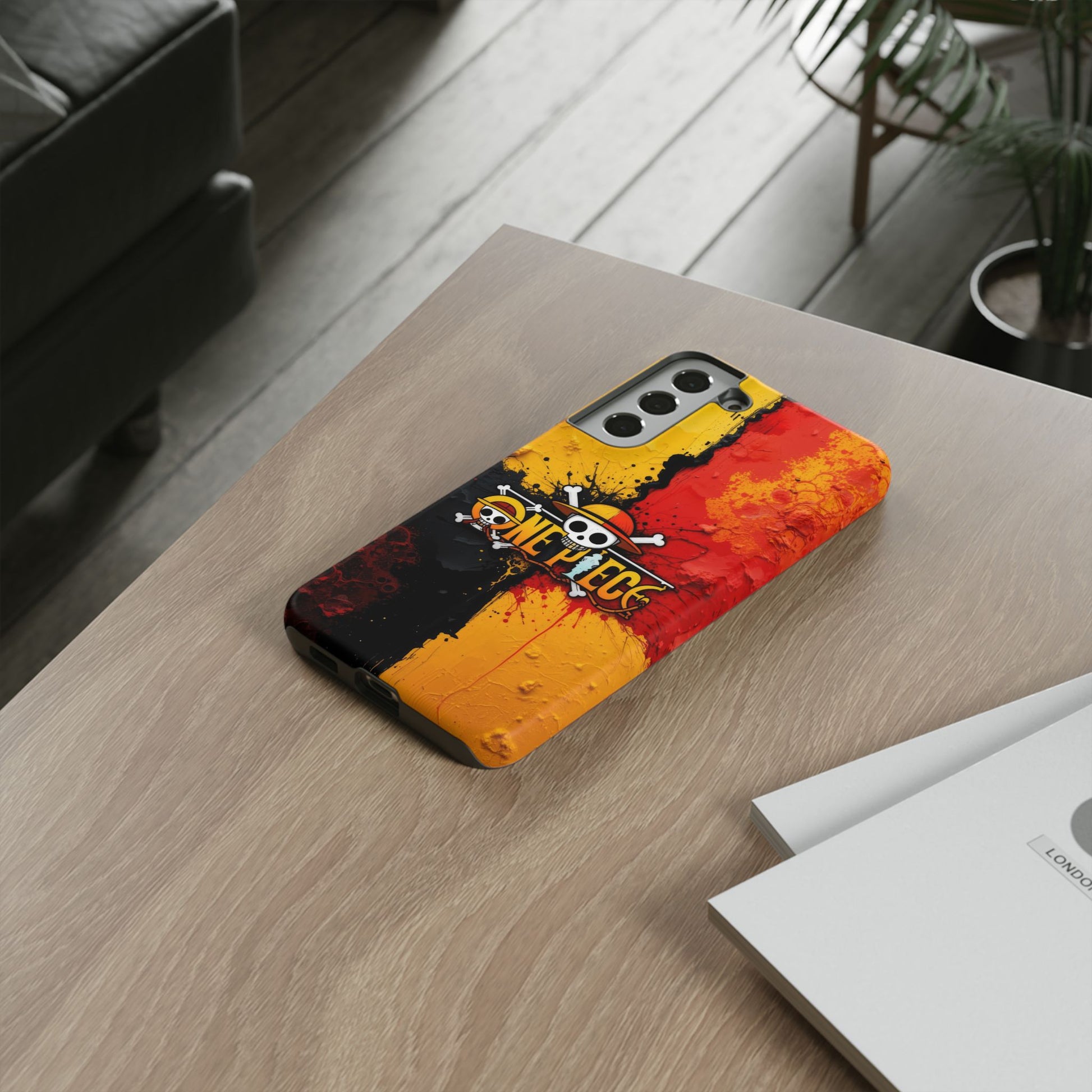 One Piece Samsung Tough Phone Case, Anime Vibrant Design