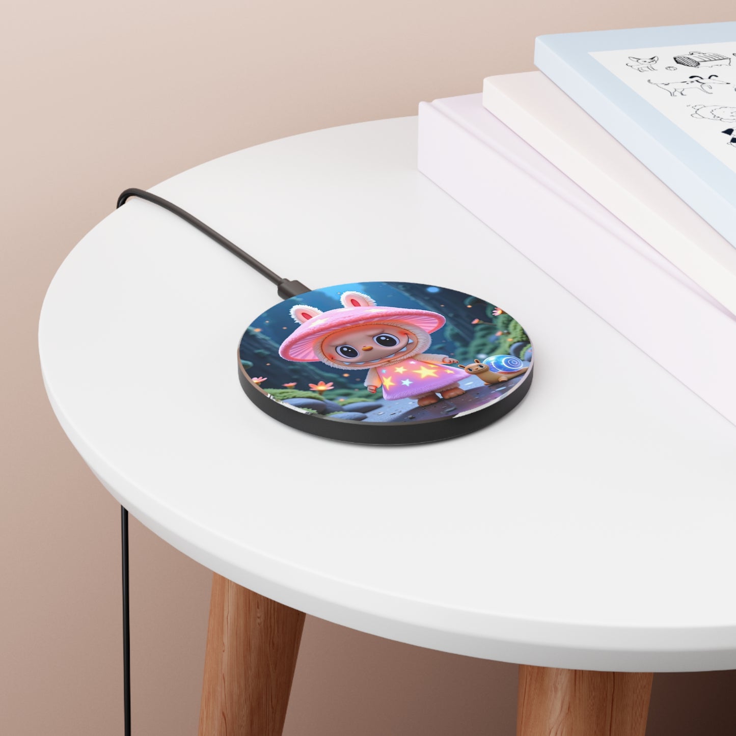 The Monsters 10W Qi Certified Fast Wireless Charging Pad,  Cute Fairy Tale Design
