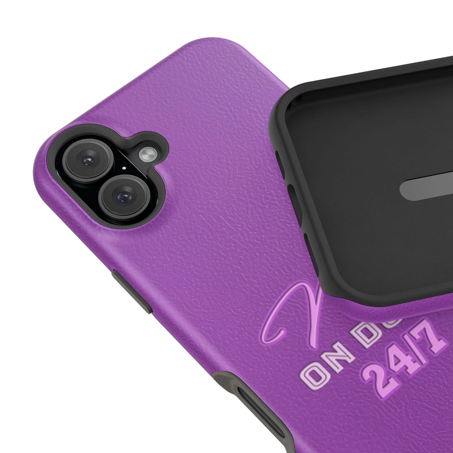 Mom On Duty Impact-Resistant Case, Purple Case for Mothers