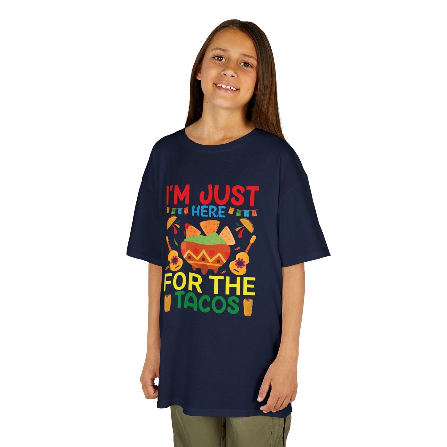 Kids Taco Lover Tee - I'm Just Here for the Tacos
