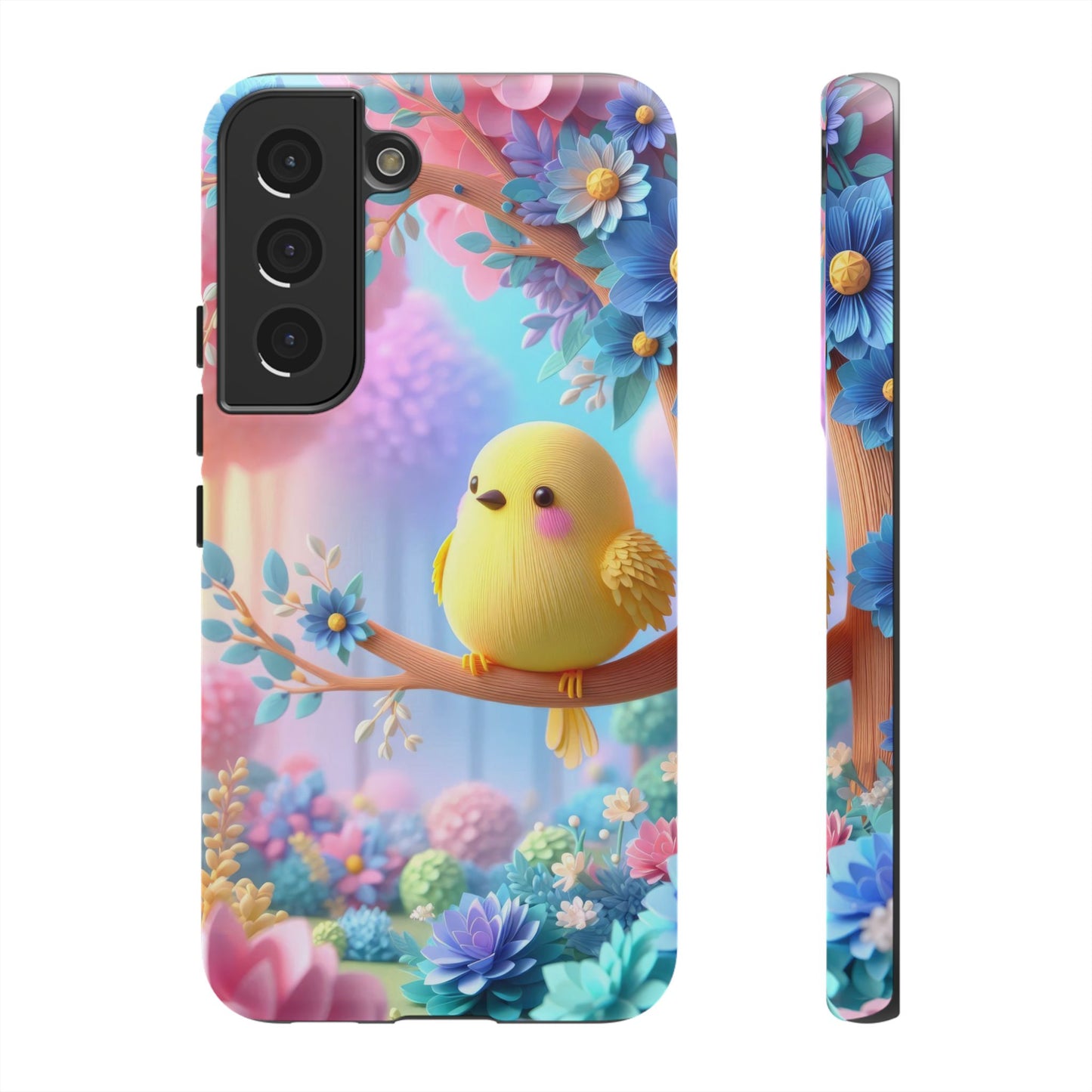 Colorful Bird Samsung Phone Case, Spring Vibe Mobile Shell