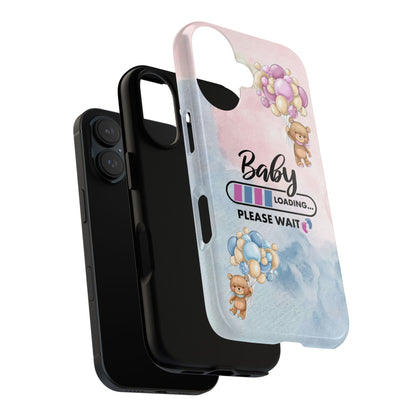 Cute Baby Loading Phone Case for iPhone - Maternity Cover for Pregnancy Reveal or Baby Shower