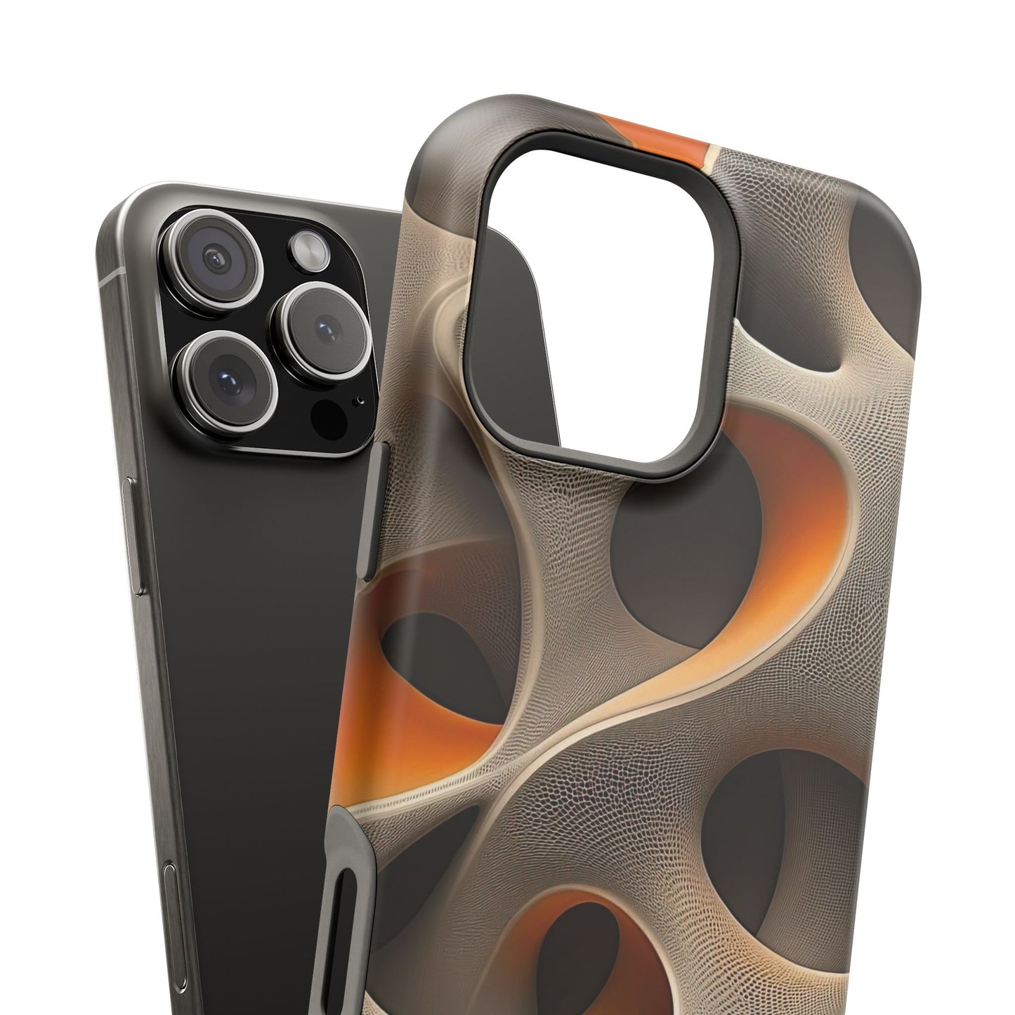 Stylish Magnetic Phone Cases, Abstract Geometric Design