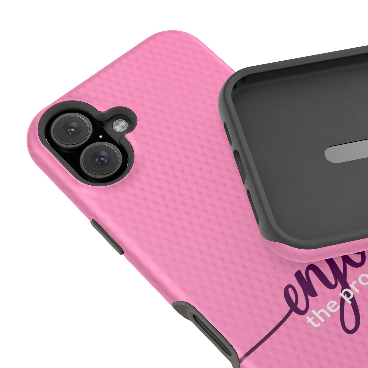 Enjoy the Process Magnetic Case - Motivational Pink Phone Cover for Women