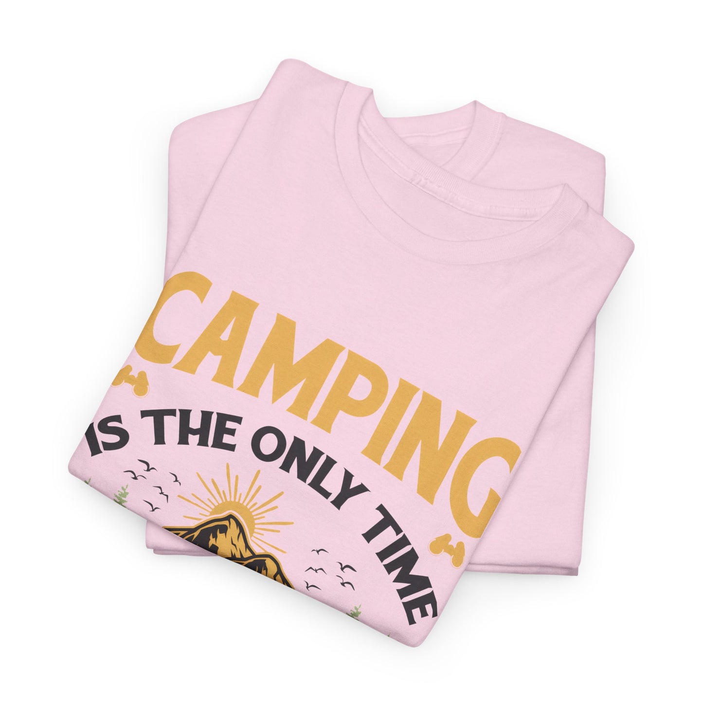 Camping Vibes Unisex Heavy Cotton Tee - "Being Dirty is a Good Thing"