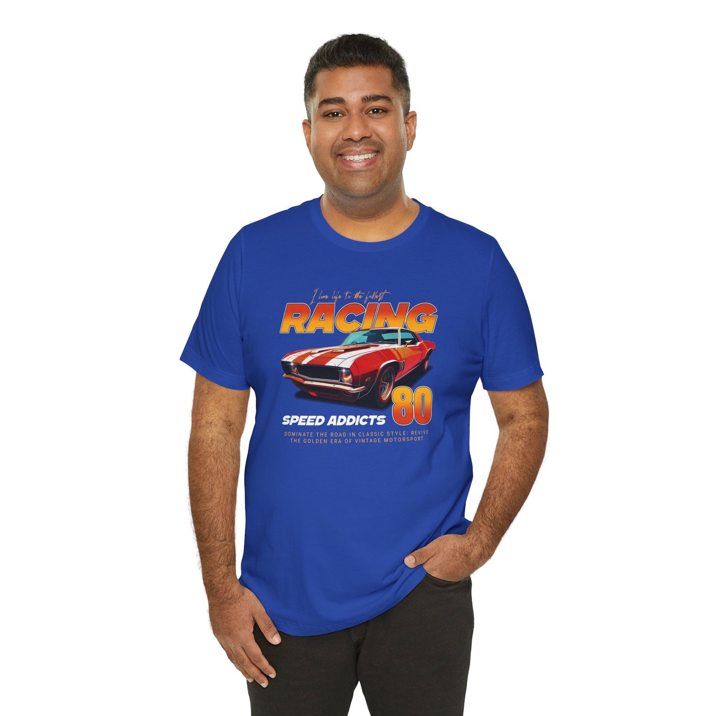 I Live Life To The Fullest Racing Speed Addicts Unisex Jersey Short Sleeve Tee