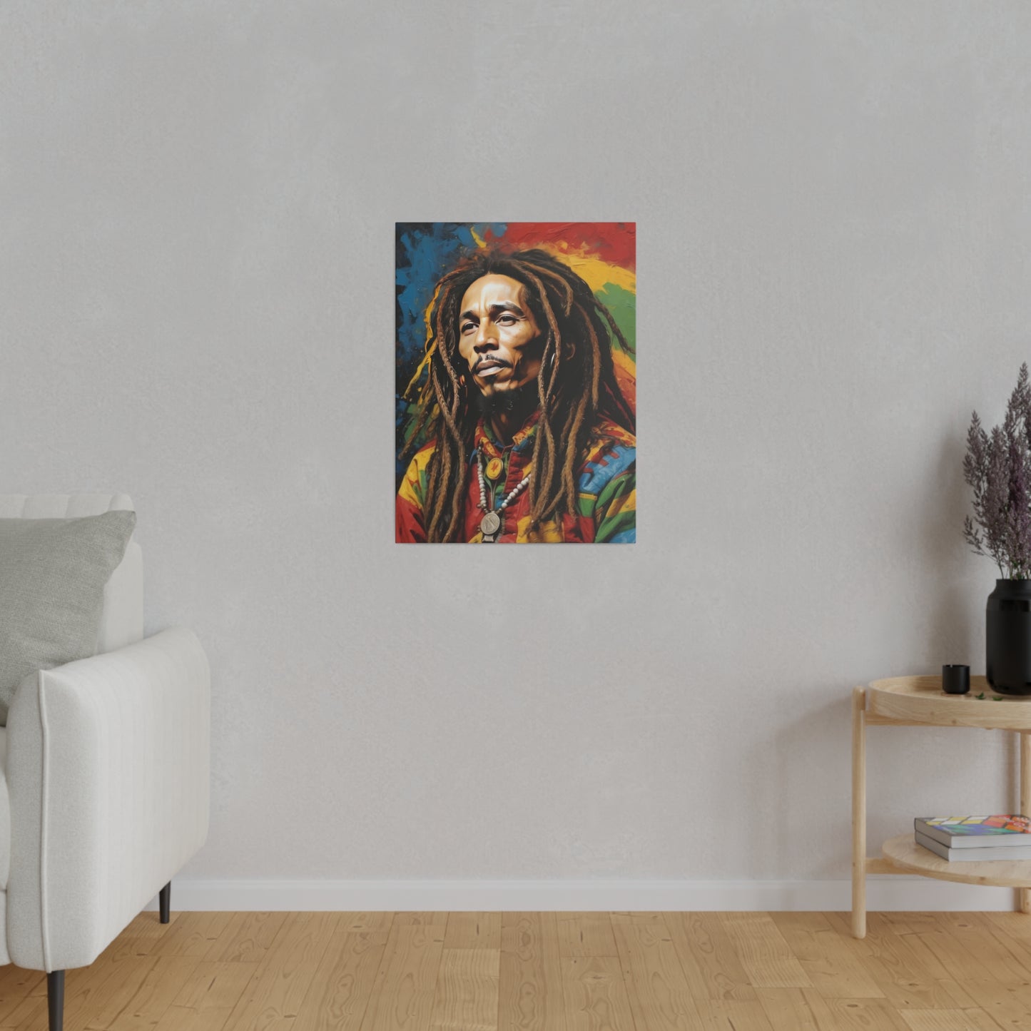 Rasta Matte Canvas, Stretched, 0.75"