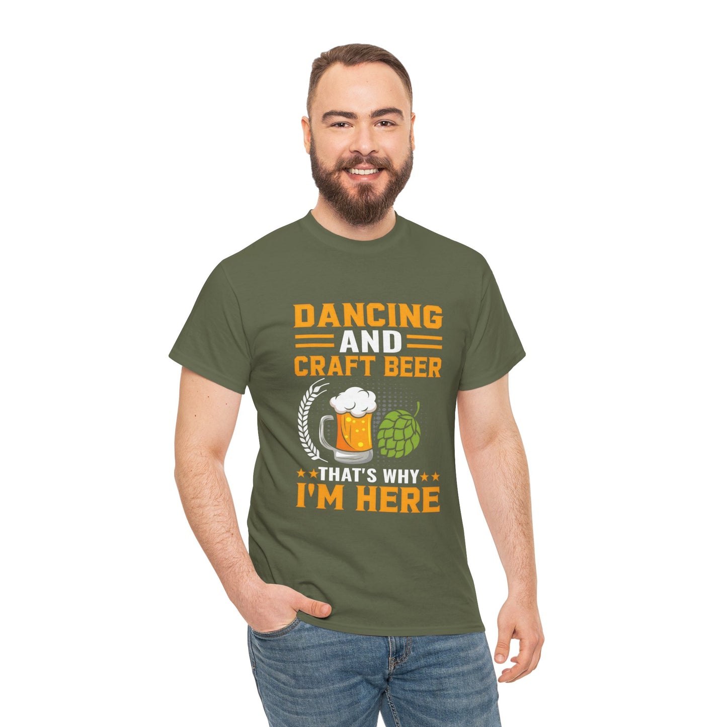 Funny Beer Slogan Tee, Dancing and Beer