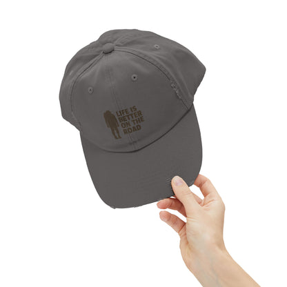 Life Is Better On The Road Unisex Distressed Cap