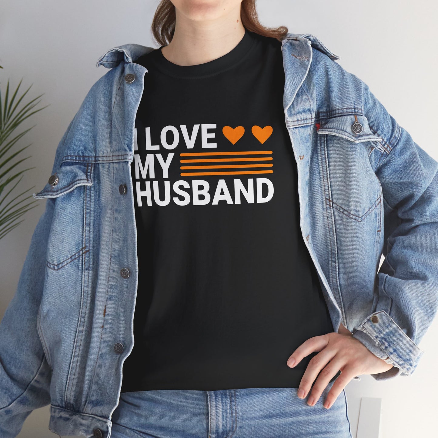 Love My Husband Unisex Heavy-Cotton Tee - Cute Casual Shirt