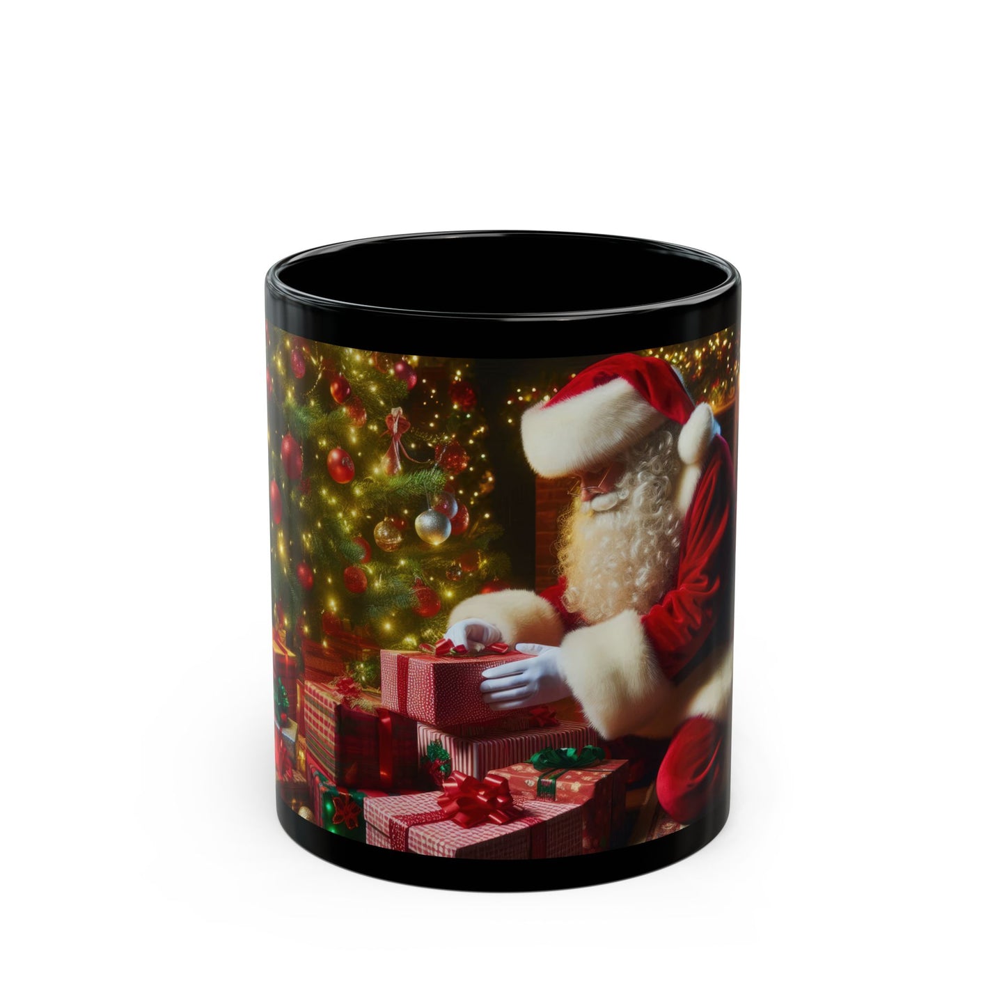 The Big Gift Drop Black Mug - 11oz, 15oz