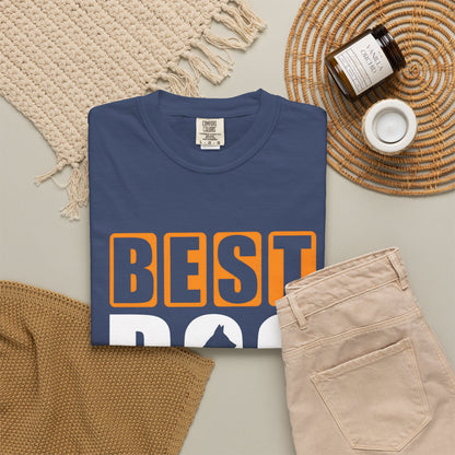 Best Dog Dad Ever Unisex Garment-Dyed T-shirt