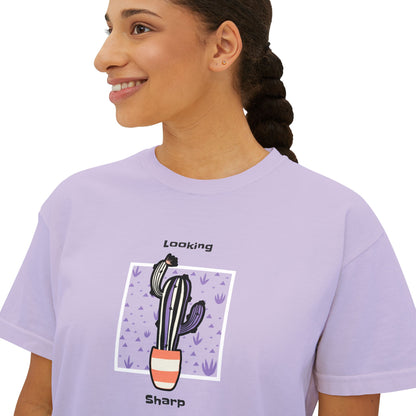 Camiseta cuadrada para mujer Looking Sharp 