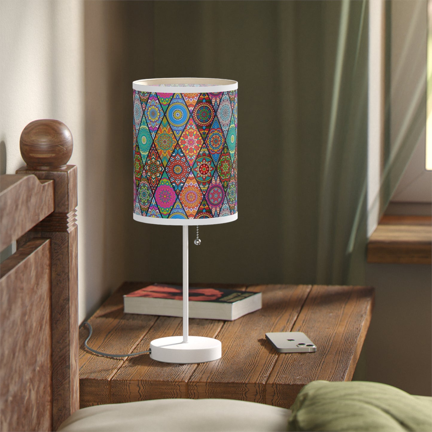 Mandala Argyle Lamp on a Stand, US|CA plug