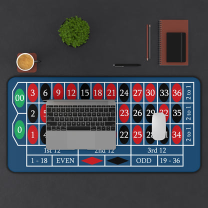 2 in 1 Casino  Desk Mat - American Roulette Gaming Accessory