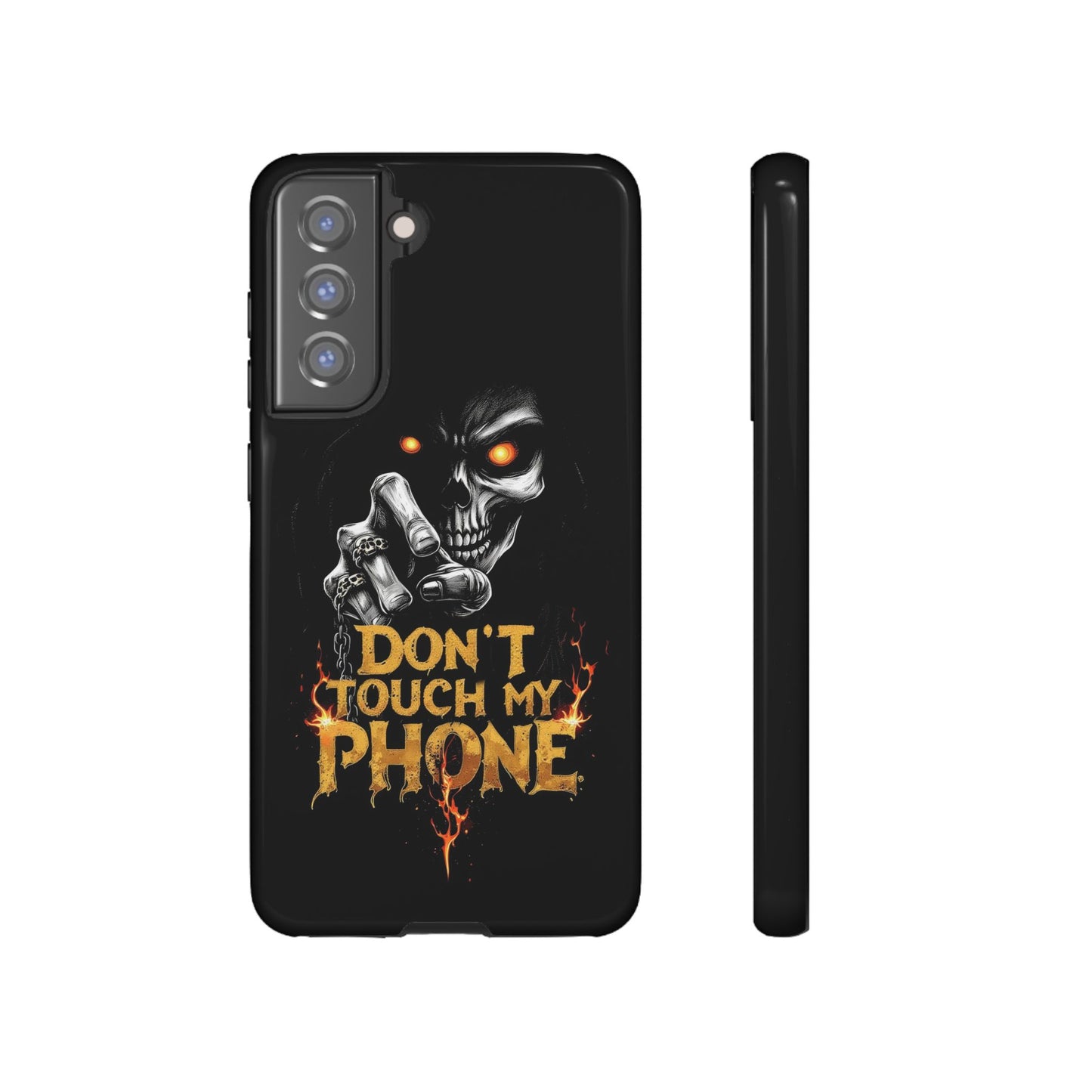 Skull Samsung Tough Cases, Don't Touch My Phone Cover,