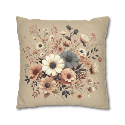 Cozy Pastels Spun Polyester Square Pillowcase