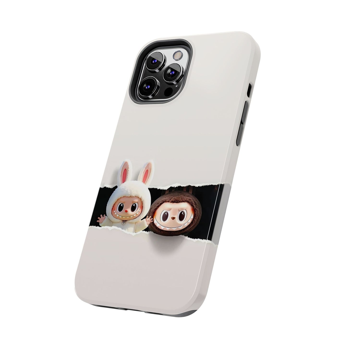 The Monsters Tough Case for iPhone Models and Variations – Dual Layer Protective Cover, Playful Design, Cute Mobile Accessory