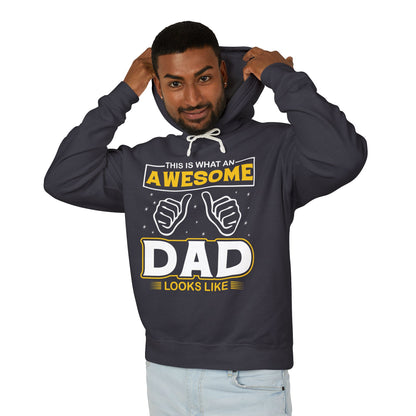 Awesome Dad Lightweight Hoodie, Father's Day Wear