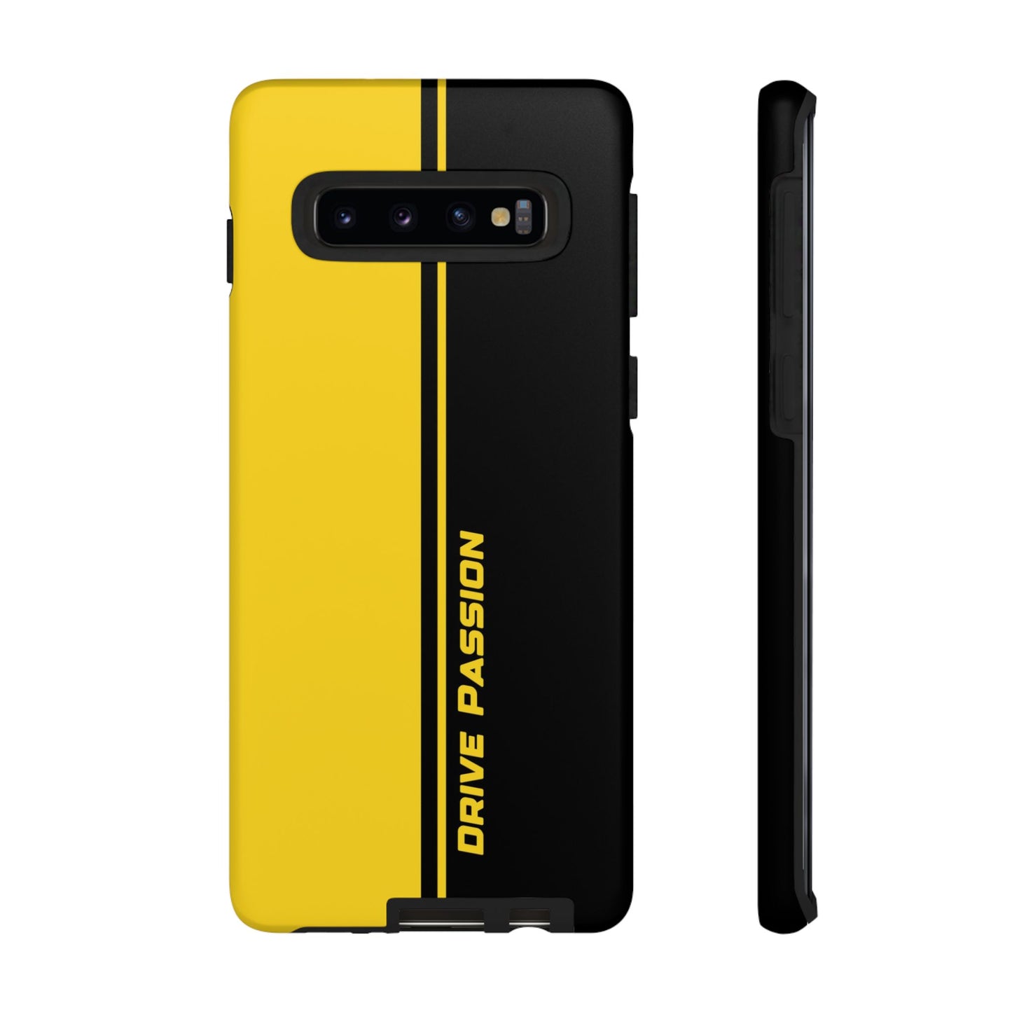Drive Passion Tough Case – Bold Yellow & Black Design