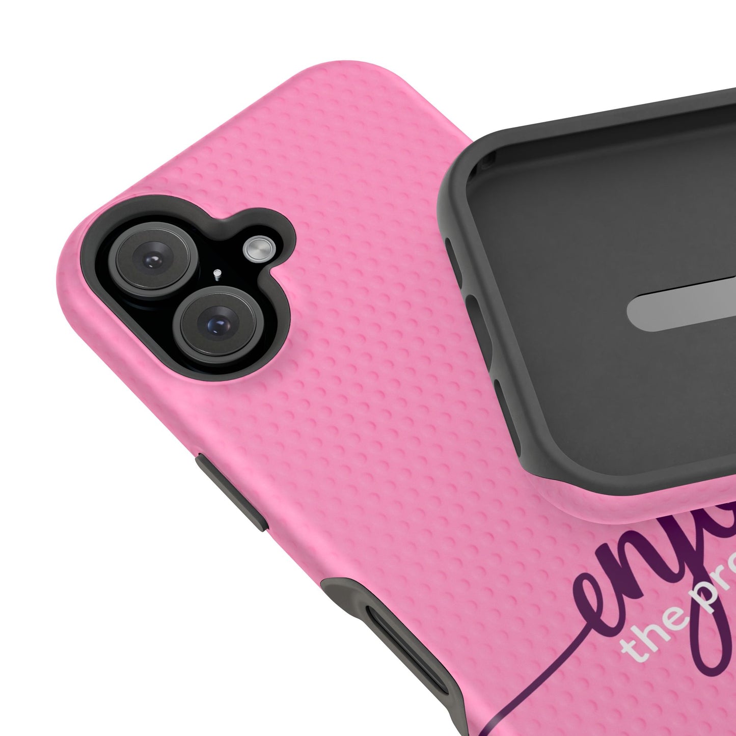 Enjoy the Process Magnetic Case - Motivational Pink Phone Cover for Women