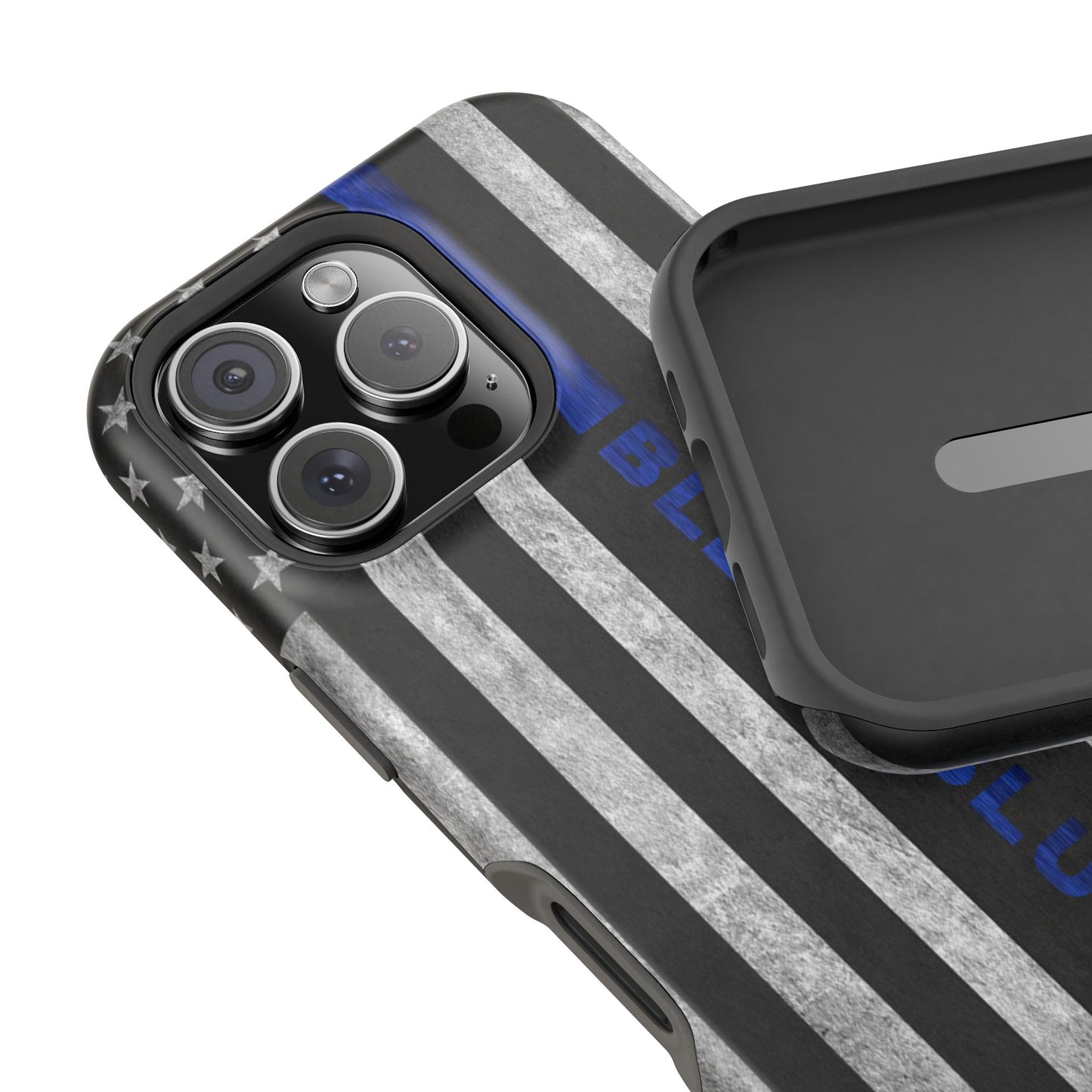 Police Magnetic Phone Cases, Bleed Blue