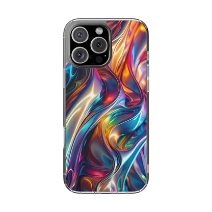 Colorful Clear Case for iPhone – Abstract Art Design