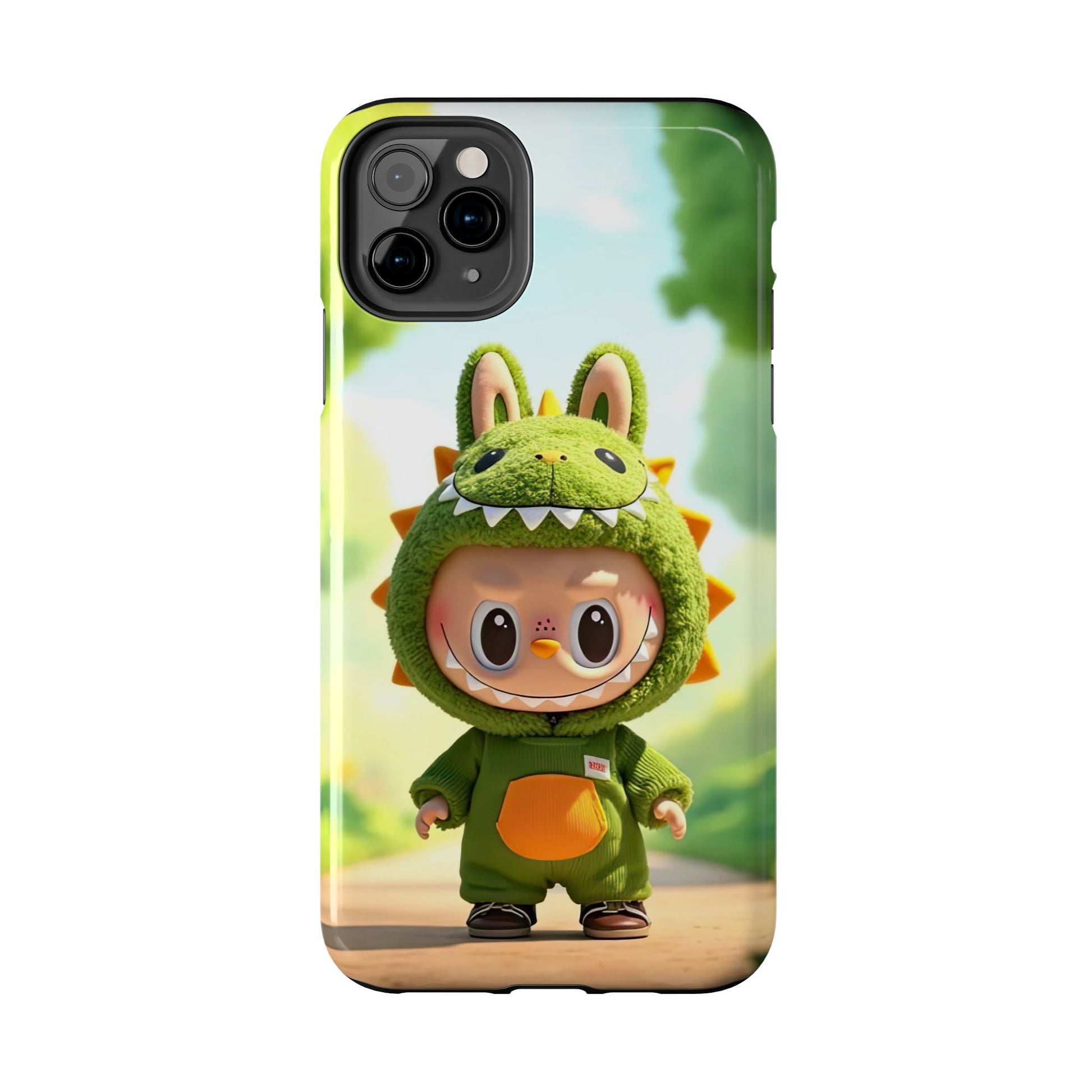 The Monsters Tough Case for iPhone Models – Playful Dinosaur Design, Dual Layer Protective Cover, Fun Mobile Accessory
