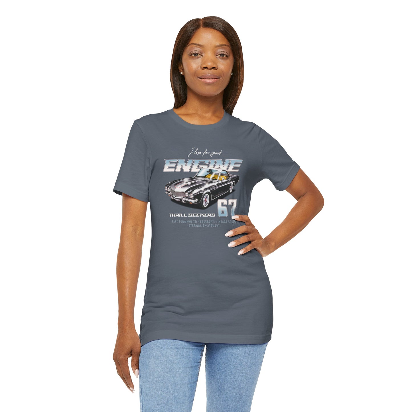 I Live For Speed Engine Unisex Jersey Short Sleeve Tee