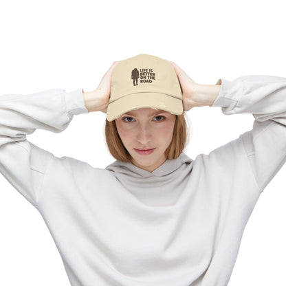Life Is Better On The Road Unisex Distressed Cap